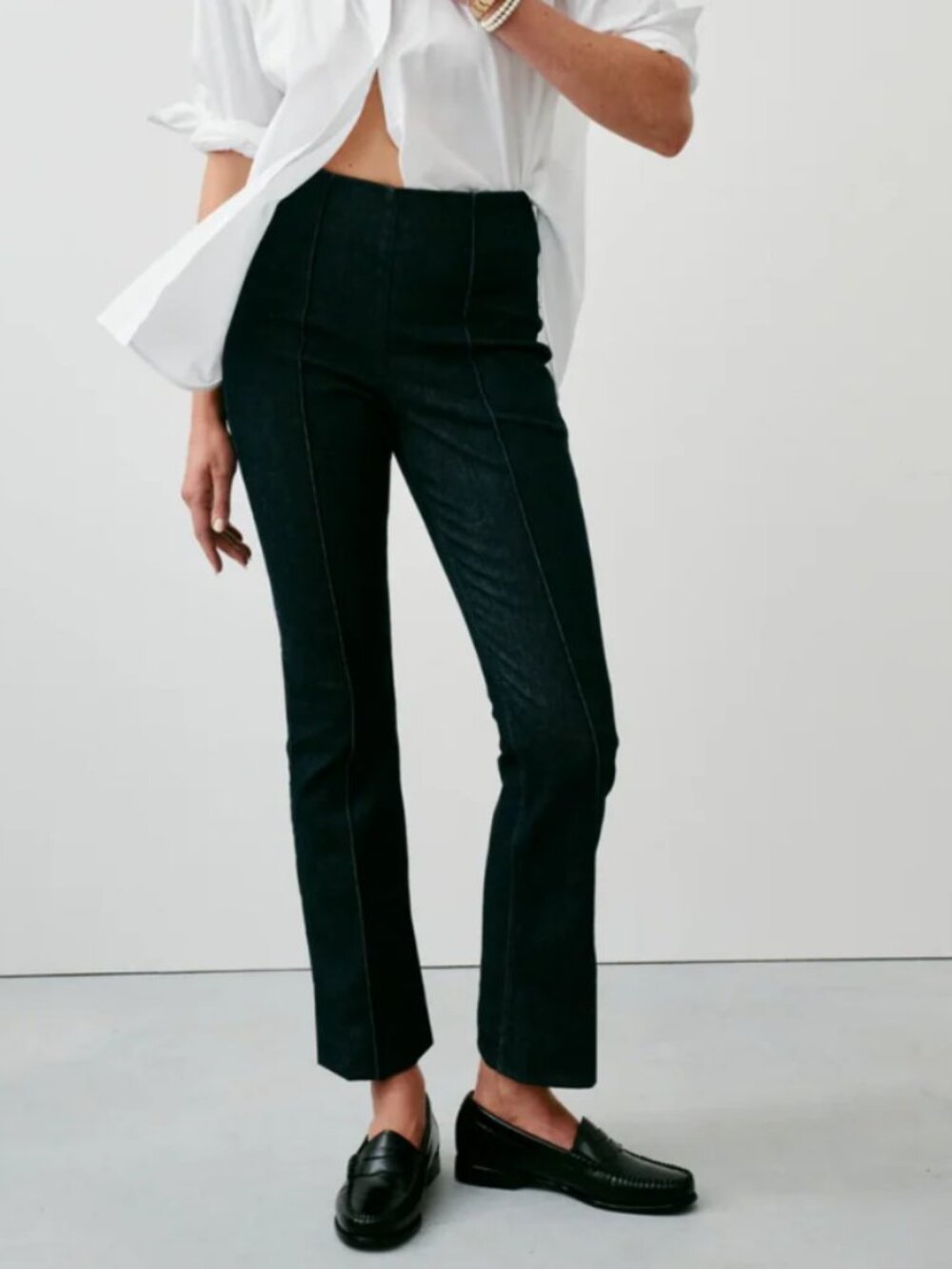 Spanx Denim Demi Boot Cut Jeans in Raw Indigo Size XS. NWT